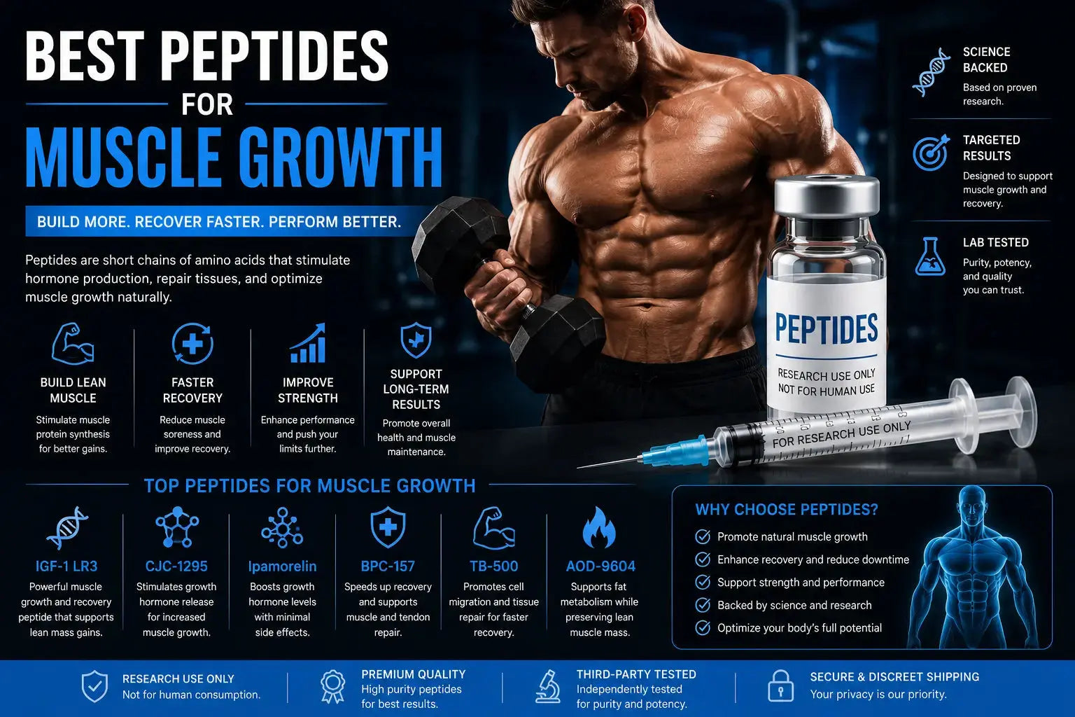 Best Peptides for Muscle Growth