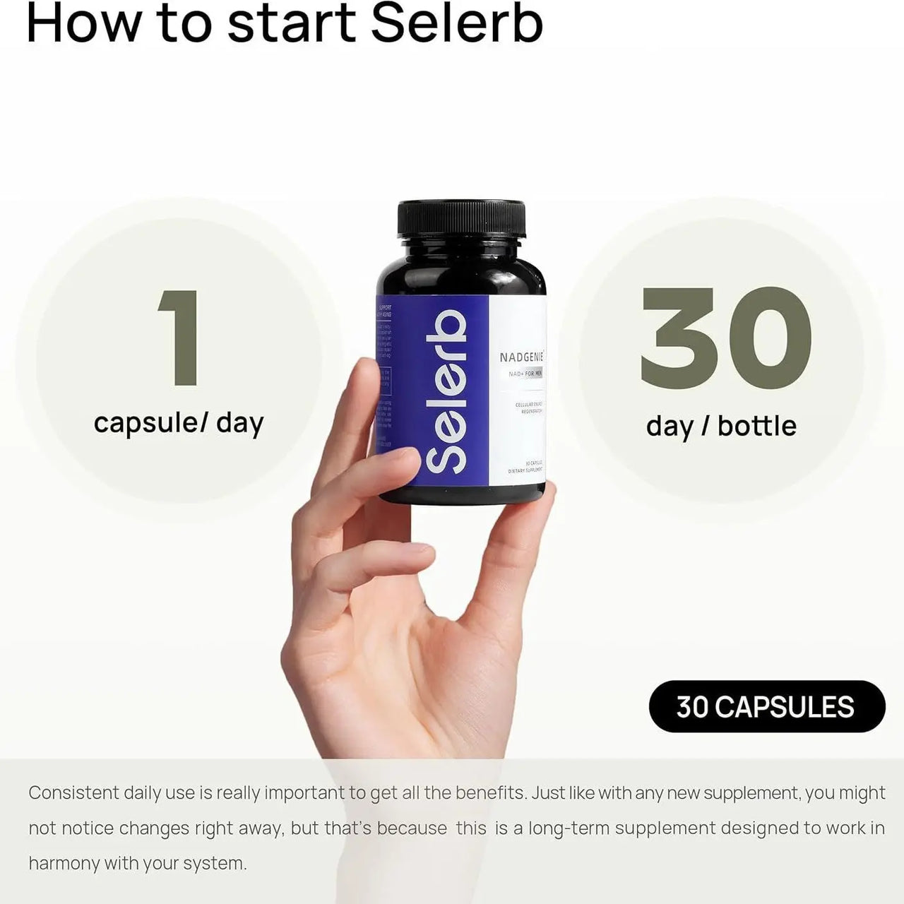 nad capsules for men daily wellness and cellular support