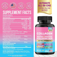 Biotin & Collagen Capsules for Hair, Skin & Nails sonocouture