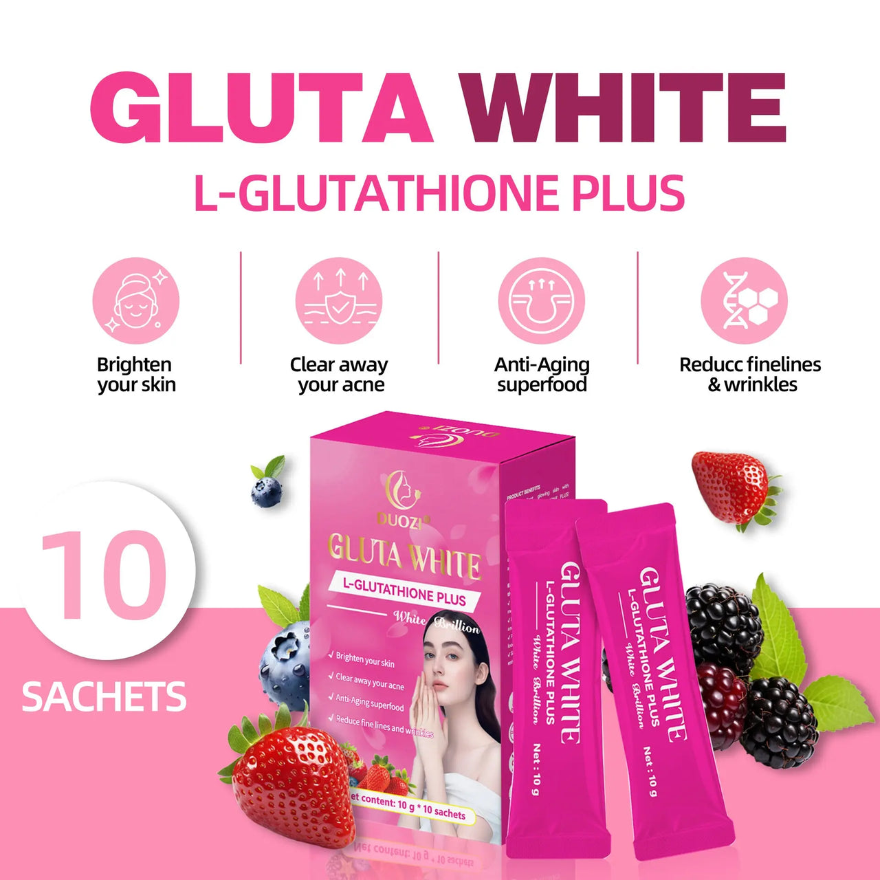 Collagen Peptide Whitening Supplement Sonocouture