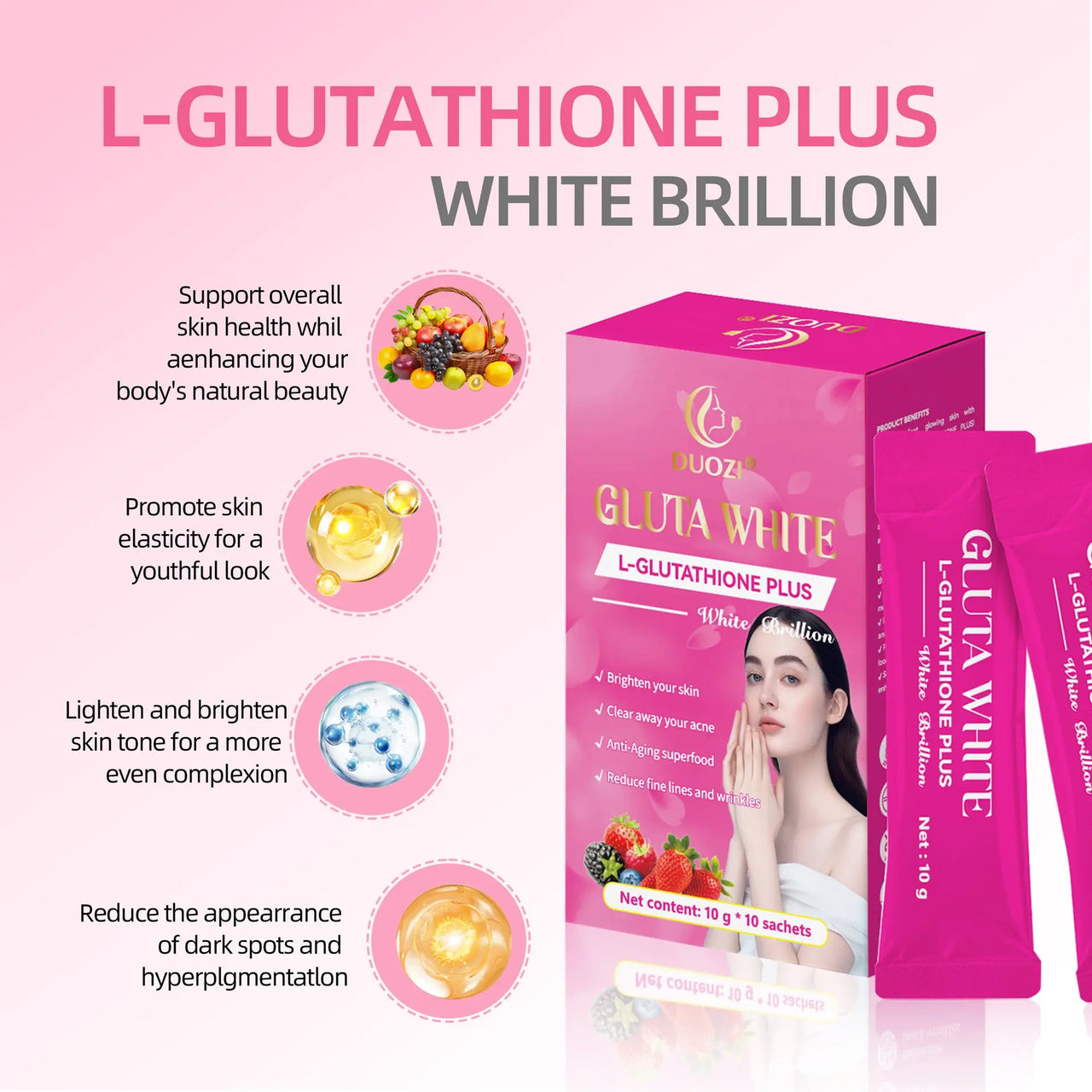 Collagen Peptide Whitening Supplement Sonocouture