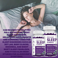 Gummies de mélatonine pour un endormissement plus rapide, des nuits reposantes et un soutien contre le décalage horaire