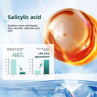 Essence exfoliante à l'acide salicylique pour le désincrustage des pores, l'aide à l'acné et le renouvellement de la peau