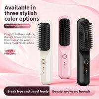 Brosse lissante sans fil en céramique pour un coiffage à domicile lisse et sans frisottis