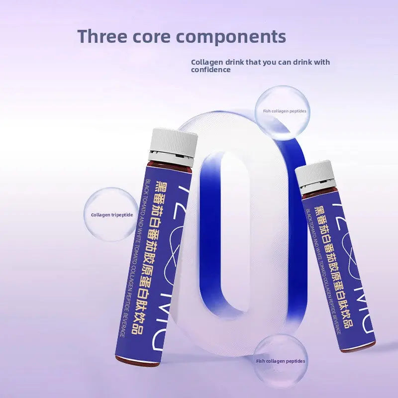 Plant-Based Collagen Peptide Tomato Blend Beverage Sonocouture