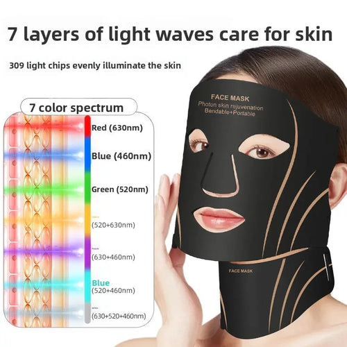 LED-Rotlichttherapiemaske zur Kollagenunterstützung und Anti-Aging-Hautpflege für zu Hause