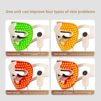 Masque de luminothérapie portable pour une peau nette, unifiée et un soin du visage rajeunissant à domicile