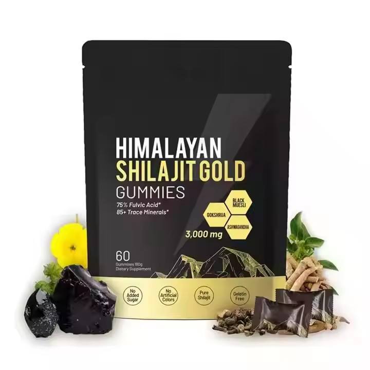 Himalayan Shilajit Ashwagandha Gummies Dietary Supplement sonocouture