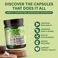 Soursop Extract Capsules for Antioxidant Support, Immune Defence and Daily Wellness Sonocouture
