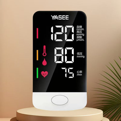 Blood pressure and blood glucose integrated machine, heart rate sphygmomanometer, four-in-one detector, test paper, blood glucose meter, uric acid multi-parameter meter