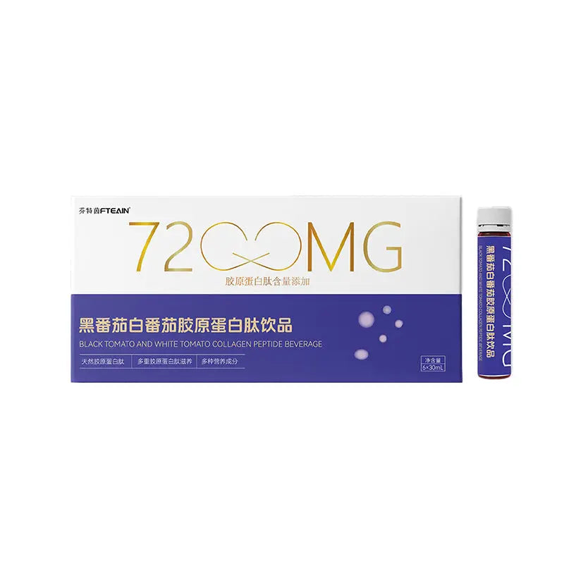 Boisson à base de peptides de collagène végétal et de tomate pour un teint éclatant et un effet antioxydant