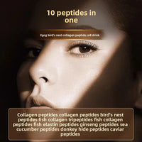 Nid d'oiseau au peptide de collagène et élastine liquide pour une peau repulpée, ferme et hydratée