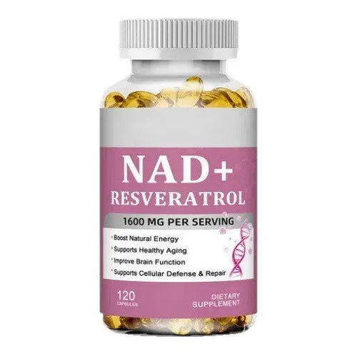 Resveratrol & NAD+ Softgel für Zelluläre Energie, Antioxidativen Schutz und Gesundes Altern
