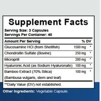 Gélules de Glucosamine et Chondroïtine pour le Confort Articulaire, le Soutien du Cartilage et la Mobilité