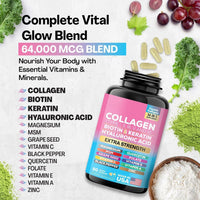 Biotin & Collagen Capsules for Hair, Skin & Nails sonocouture
