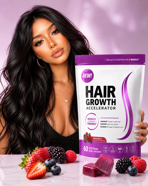 Biotin & Keratin Hair Growth Gummies for Stronger, Thicker Hair and Scalp Nourishment