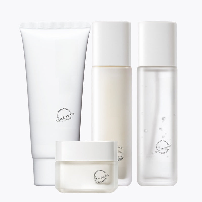 hydrating skincare set suitable for all skin types