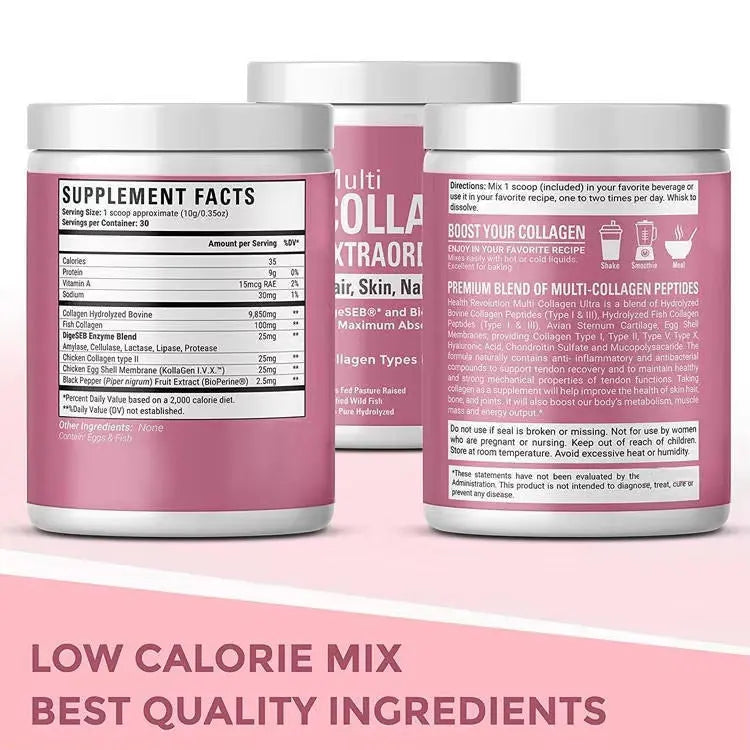 GlowUp Collagen Peptides Hair, Skin & Nails Formula Sonocouture