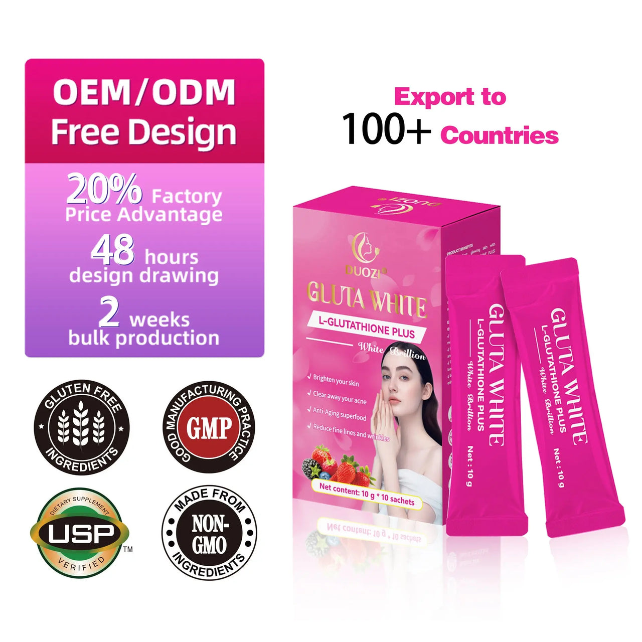 Collagen Peptide Whitening Supplement Sonocouture