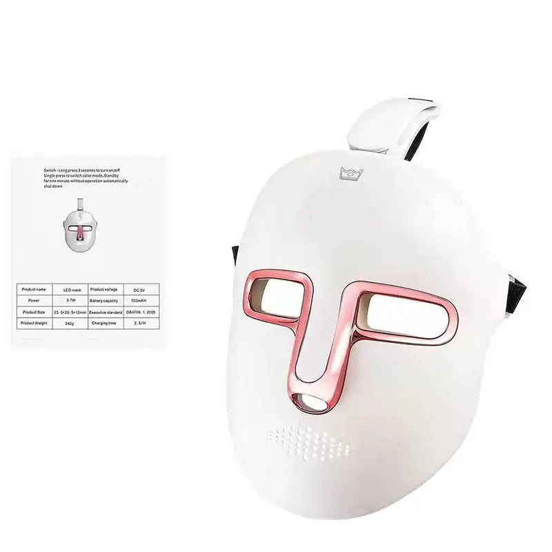 Masque LED de luminothérapie rouge pour le soutien du collagène et le soin anti-âge à domicile