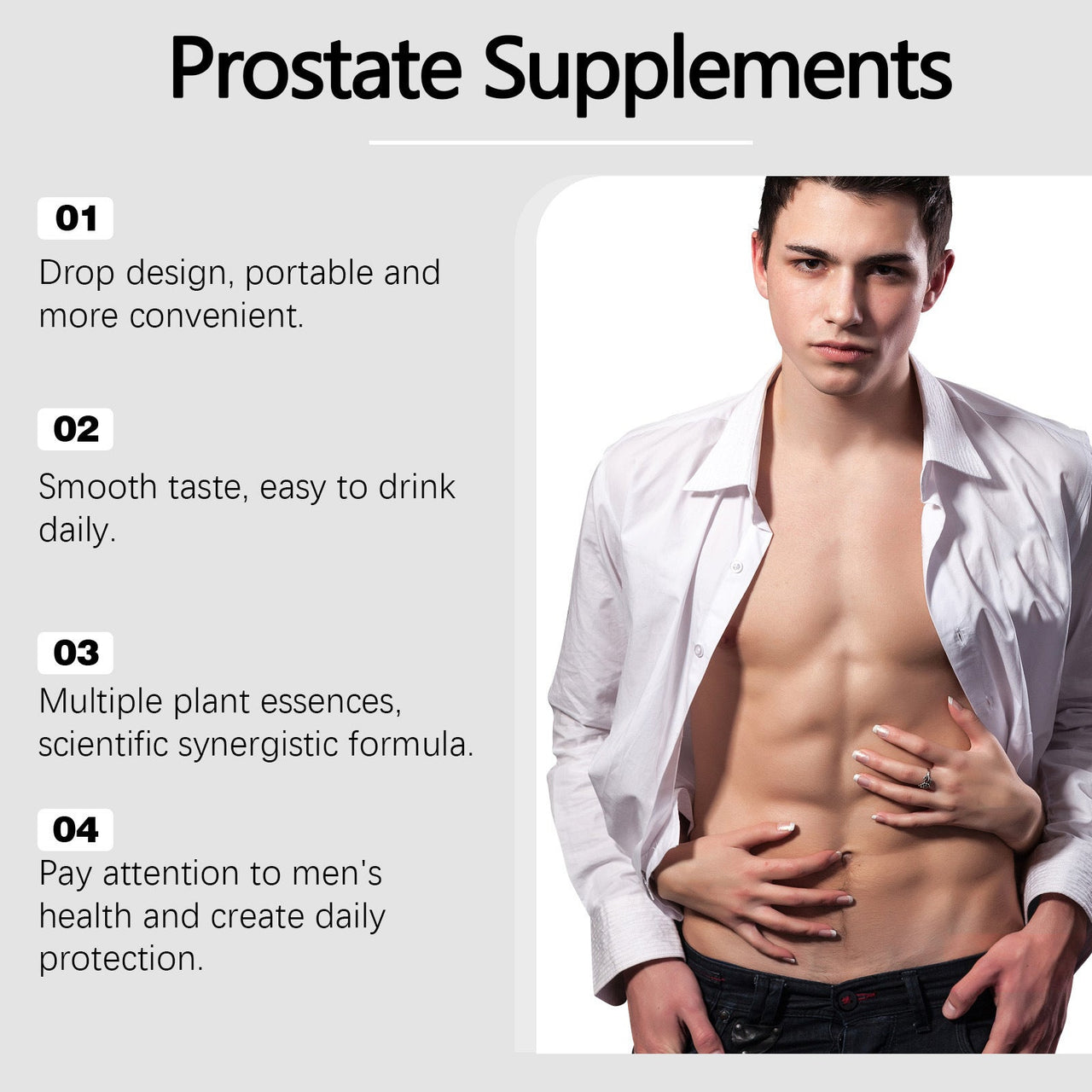 Saw Palmetto Body Care Drops for Men Sonocouture