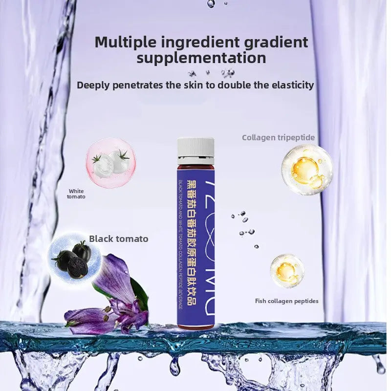 Plant-Based Collagen Peptide Tomato Blend Beverage Sonocouture