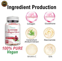 Gummies au glutathion et au collagène pour éclaircir la peau, soutenir les antioxydants et améliorer l'éclat