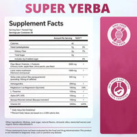 Poudre prébiotique de Yerba Maté pour la santé intestinale, une énergie durable et le soutien du microbiome.