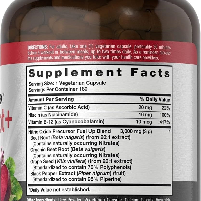 Nitric Oxide Beetroot Capsules Sonocouture
