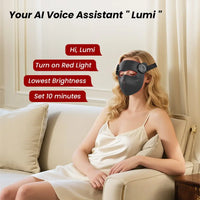 TLM300PRO LED Red Light Therapy Face Mask — Medical-Grade 7-Color Photon Treatment with AI Voice Control, 288 LEDs, 1800mAh Rechargeable, Anti-Aging Wrinkle & Acne Treatment, Lightweight 375g SONOCOUTURE