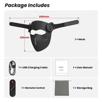 TLM300PRO LED Red Light Therapy Face Mask — Medical-Grade 7-Color Photon Treatment with AI Voice Control, 288 LEDs, 1800mAh Rechargeable, Anti-Aging Wrinkle & Acne Treatment, Lightweight 375g SONOCOUTURE