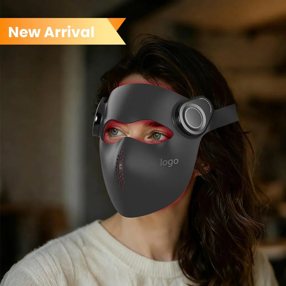 TLM300PRO LED Red Light Therapy Face Mask — Medical-Grade 7-Color Photon Treatment with AI Voice Control, 288 LEDs, 1800mAh Rechargeable, Anti-Aging Wrinkle & Acne Treatment, Lightweight 375g SONOCOUTURE